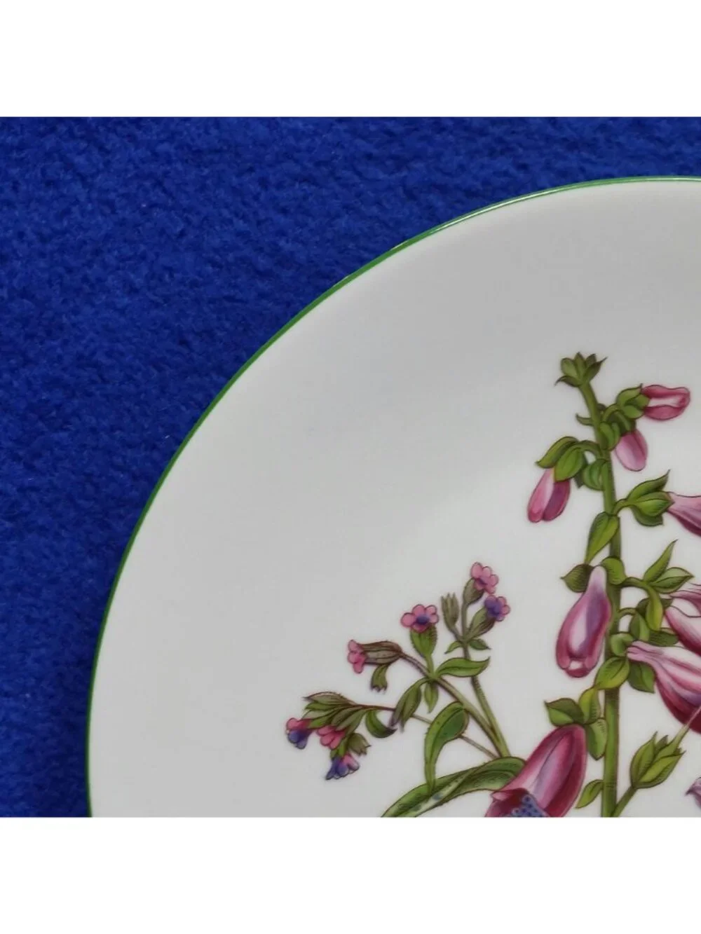Bareuther Waldsassen Floral Butterfly Salad Plate Wildflower Series Germany 1980